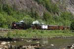 Bergenbahn 100 Jahre Bergensbanen. Der Jubil�umszug auf dem Weg nach Bergen; 07.06.2009