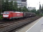 189 083-9 bei der Durchfahrt in D�sseldorf-Rath am 20.6.2009  ...