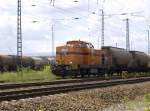 eko-trans--arcelor-mittal EKO 60 mit Nahg�terzug am 20.06.09 im Bahnhof Guben S�d