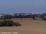 RE1 von Dresden Hbf nach G�rlitz kurz hinter Bautzen (28.09.2008) ...