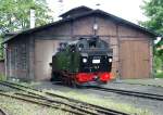 99713 Pfingsten 2004 vor dem Lokschuppen in Radeburg  ...