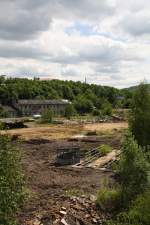 Am 27.05.09 waren die Abrissarbeiten im ehemaligen BW Aue schon ...