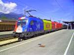 1x16-werbeloks Die Rum�nien Lok mit einer weiteren 1016 am Transalpin um 11.35 in Bludenz fotographiert.

Lg