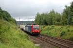 RE 482 035-3 mit dem Transped-Zug Verona - Wanne am ...