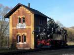 Presnitztalbahn Wie sich die Bilder doch gleichen: Am 03.02.2008 erg�nzt 99 1542 am Steinbacher Wasserhaus ihre Vorr�te. 
