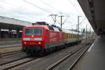 120 501 (Systemtecknik Minden) am 25.6.2009 mit einem Raillab in ...