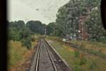 Einfahrt in den Bahnhof von Dahlenburg (KBS 112)am 21.06.2009, fotografiert ...