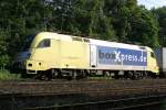br-182-private BoxXpress ES 64 U2-015 am 25.6.09 in Duisburg-Neudorf