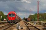 ER20CF ER 20CF - 029 und 016 mit Kesselzug in Kursenai (12.05.2009)