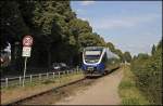 br-643-talent-db VT724 'Freie Hansestadt Bremen' erreicht als NWB81557 (RB67 'DER WARENDORFER', Altenbeken - M�nster(Westf)Hbf, den ehemaligen Kreuzungsbahnhof Raestrup-Everswinkel. Heute ist die Station ein Bedarfshalt. (23.06.2009) 

