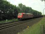 BR 185 mit Zugen Sterben sie aus? -> Ich glaube nicht!
Die 155er normalerweise immer seit Jahren an den Kohlependeln Senftenberg-K�nigs Wusterhausen werden hier und auch manch ein andern mal durch 185er ersetzt wie hier zu sehen am 25.06. Hier zu sehen 185 243-3.