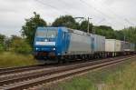 185 111-3 ehemalige TX Logistik am 27.06.2009 bei Peine  ...
