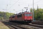 BR 155 155 023-5 mit Lokzug in K�ln West am 11.04.2009