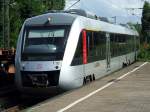 Abellio Rail NRW Einfahrt eines Abellio Rail VT 648 Lint in Bochum-Hamme am 19.06.2009.