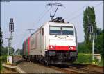 kbs-485-venlo-aachen-monchengladbach-hagen 185 580 und 599 aus Krefeld Richtung Aachen (vmtl. KHEZ oder KAW) am Esig Geilenkirchen 29.6.2009