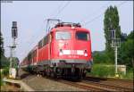 br-110-bugelfalte 110 426 mit dem RE11594 nach Aachen Hbf am Esig Geilenkirchen 29.6.2009