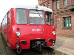 Hier BR 172 601-7 bei der Ausfahrt am 27.6.2009 aus ...
