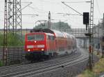 BR 111 mit Zugen 111 091-5 mit RE 14209 Bielefeld Hbf - Braunschweig Hbf am 25.6.2009 bei der Durchfahrt durch Ahlten