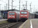 dortmund-hbf 101 023-0 und 101 030-5 im Dortmunder Hauptbahnhof 28.6.2009