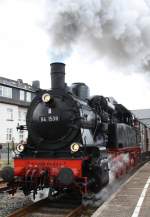 BR 94 94 1538 verl�sst am 20.06.09 den Bahnhof Sonneberg.