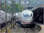 Einfahrt eines ICE in den Hauptbahnhof von Saarbr�cken. 22.06.09 (Jeanny) ...