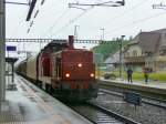 SBB Cargo - Bm 4/4 18414 mit G�terzug im Bahnhof ...