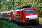 189 100-1 (Railion DB Logistics) f�hrt am 3. Juli 2009 ...