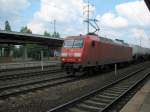 145 072-5 mit Kesselganzzug in Berlin Sch�nefeld Flughafen am 02.07. ...
