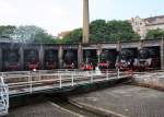 Anl��lich des Sommerfestes im Bw Halle P trafen sich Dampfloks ...