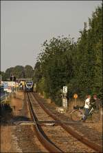 Die Trasse hinter Warendorf in Richtung Beelen ist fast schnurrgerade. ...