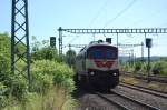 Br 232 der EVB mit ihrem Sonderzug von L�beck nach ...