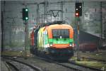 Im str�menden Regen fahren 1020 018 & 1020 041 der ...