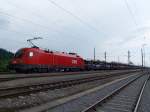 116 125-4 durchf�hrt kurz vor der herannahenden Unwetterfront mit ihrem ...