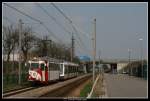 4357 mit dem liegengebliebenen 4117 am 3. April 2009 zwischen ...