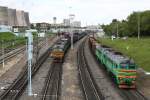 2M62U Moscow circle fright Railway service Aug.8 2008