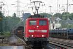 BR 151 151 084-1 & Schwesterlok durchfahren Solingen HBF mit einem langen Gz am 04.07.2009
