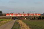 S-Bahn Hannover Eine S2 bei der Ausfahrt aus dem Hp Hagen(Han) Richtung Nienburg/Weser, 28. Dezember 2008.