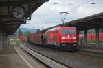 BR 185 mit Zugen 185 223-5 mit einem gem.GZ am 27.6.2009 durch Kreiensen