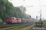 BR 151 151er Doppel mit Kohlezug in Lintorf am 14.04.2009
