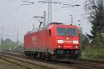 BR 185 mit Zugen 185 279-7 als Lz in Lintorf am 14.04.2009