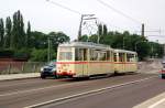 halle Diese Stra�enbahn war am 04.07.09 in Halle(S) zu sehen. Sie ist auf dem Weg zu einer Sonderfahrt.