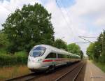 br-605-ice-td ICE 381 Aarhus - Berlin-Ostbahnhof durchf�hrt am 6.07.09 den Bahnhof von Prisdorf Richtung Hamburg Hbf, wo er auf den ICE 38 aus Kopenhagen trifft. Ab Hamburg Hbf geht es in DT nach Berlin-Ostbahnhof.