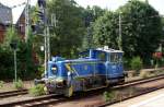 Rangierlok der Mittelweserbahn bei der Arbeit am Bhf. Wannsee Berlin. ...