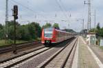 424 503-1 der S-Bahn Hannover beim verlassen des S-Bahnhofes Dedensen/G�mmer ...
