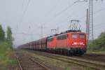 140 815-2 und 140 xxx-x ziehen einen Kohlezug in Lintorf ...
