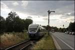 VT747 und VT715 verlassen als NWB81558 (RB67 DER WARENDORFER ), M�nster(Westf)Hbf ...