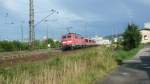 Nachschuss auf RE 4623 mit BR 111 und Modus Wagen ...