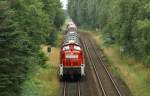 295 080-0 am 08.07.2009 mit einem G�terzug von Brunsb�ttel nach ...
