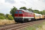 232 550-4 mit Bauzug ...  Edmund Schulz 08.07.2009