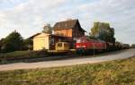 BR 233 mit Zugen 233 702-0 am Abend des 09.07.09 im Betriebsbahnhof der Kies- und Steinwerke Boerner GmbH & Co KG